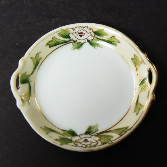 SET OF 6 VINTAGE NIPPON PORCELAIN BUTTER PAT PLATES 3 1/2" PLATES (C33) - Picture 8 of 8